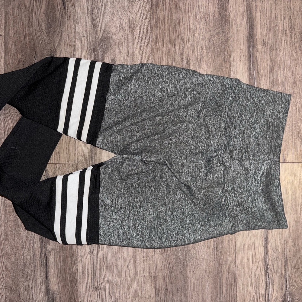 Bombshell Sportswear Gray and Black Leggings